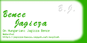 bence jagicza business card